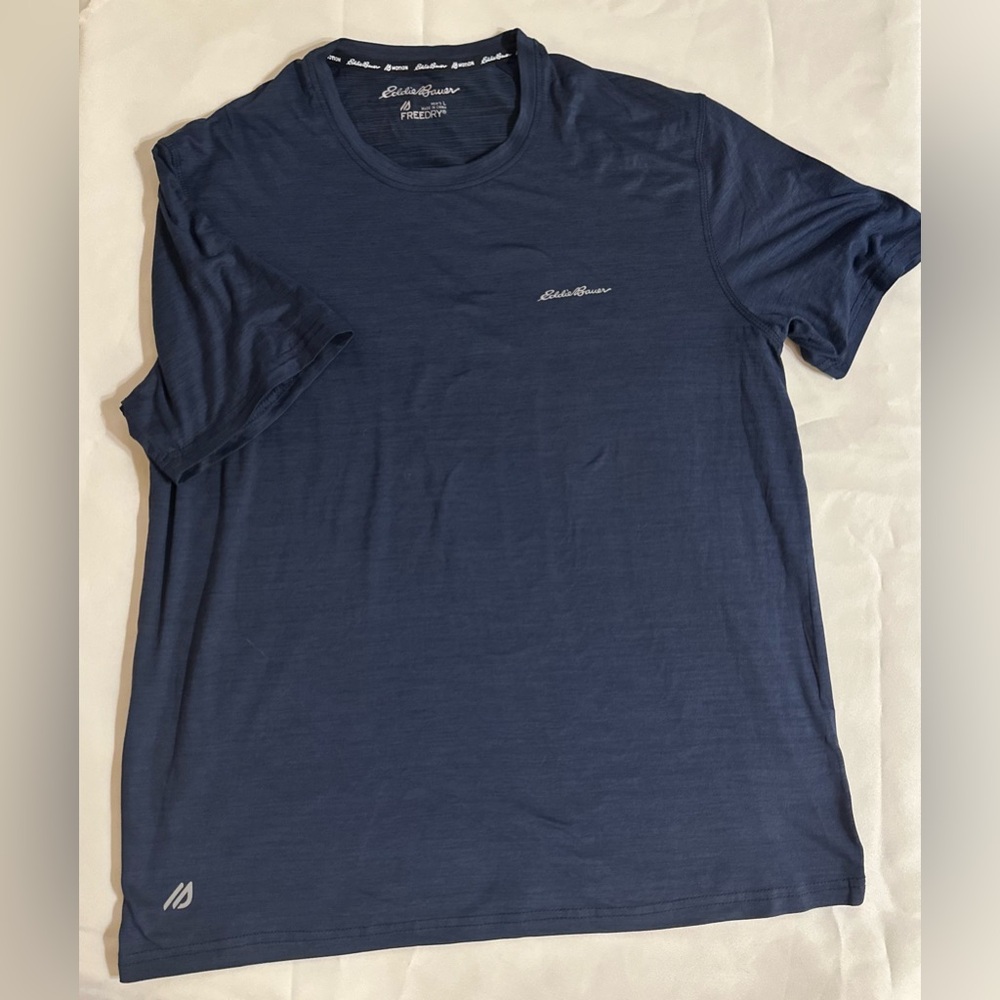 Eddie Bauer Men's Blue Workout T-Shirt